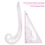 Transparentes Règle de Mesure de Courbe Outils de Couture en Plastique pour Le