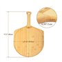 5cm Spatule à pizza/planche à pizza avec bord rond et poignée pour pizza et pain faits maison