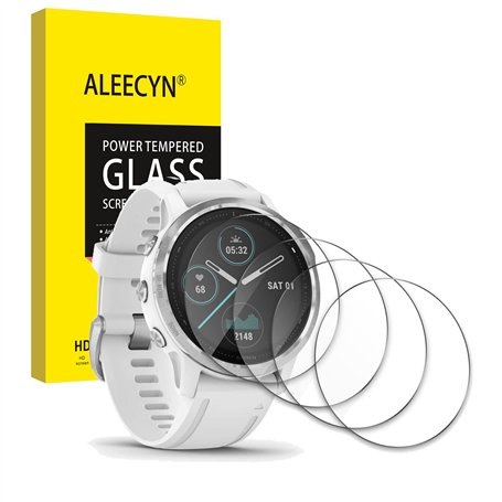 4 Pièces Verre Trempé Compatible Garmin Fenix 6S / Fenix 6S Pro/Forerunner 745,2.5D Bord