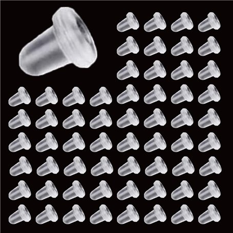 zoerbufan 200 Pièces Fermoir Boucles D'oreilles Silicone