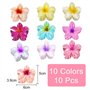 EUZUXU 10 Pièces Pinces à Cheveux en Forme de Fleur, Fleur Mignonne-Fleur en Forme de Femmes Accessoires de Coiffure Pour Filles