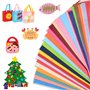 60pcs DIY Feuille de Feutrine 20x30cm Multi-Couleurs pour Artisanat Patchwork Couture ou Bricolage Dé