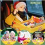 Jojoin Plateau Voiture, Plateau de Voyage Enfants pour Siège Voiture et Poussette Voyage Aérien avec Sac de Rangement + 5 Papier