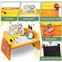 Jojoin Plateau Voiture, Plateau de Voyage Enfants pour Siège Voiture et Poussette Voyage Aérien avec Sac de Rangement + 5 Papier