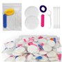 Adorila Lot de 50 kits de maquillage jetables pour hôtels - Emballage individuel - Accessoires de maquillage pour motels