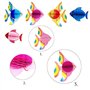 DUGYIRS 14 Pièces Découpes de Papier Nid D'abeille de Poissons Tropicaux Sous La Plage de La Mer Décorations Suspendues à Thème