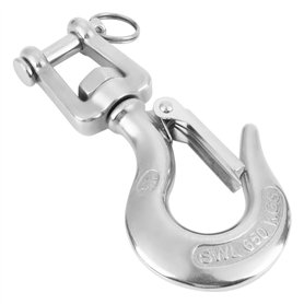 Duokon Crochet de Levage pivotant en Acier Inoxydable 304 avec Accessoire de grement de loquet (650 kg / 1000 kg)(650kg)