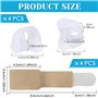 4 Pcs Séparateur Orteils+4 Pcs bandages pour Orteils