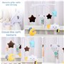 SaiXuan Mobile Musical Berceau Bébé,Mignon Ours en Peluche Carillon Éolien Cloche De Lit pour Bébé Cadeau pour Nouveauné Fille E