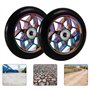 LEKEFETO Lot de 2 roues de trottinette Stunt 110 mm avec roulement ABEC-9, durabilité épaisse, PVC, pour tous les scooters avec 