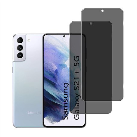YIFNTANG [2 Pièces] Verre Trempé Anti-espion pour Samsung Galaxy S21 Plus 5G