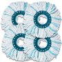 4 pièces Rechange Clean Twist Disc Mop Compatible avec Leifheit Serpillière