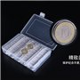 OFKPO 100 pcs 30 mm Monnaie Rangement Boîte, Capsules de Pièce de Collection