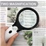 10X 30X Loupe Eclairante avec 3 LED