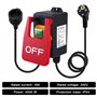 Sporgo Interrupteur marche/arrêt monophasé 250 V : interrupteur d'arrêt d'urgence 250 V 18 A Interrupteur de machine avec prise,