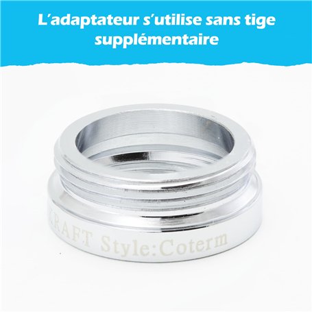 BLUMKRAFT 2 x Adapter für Heizkörper, Anschluss M38 x 1,5, Stil MEGES auf M30 x 1,5, für Thermostat/Thermostatkopf, M30 x 1,5 mm, Stecker (2 Stück