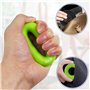 CAREDGO 4 PCS Exerciseur de Doigts en Silicone Musculation Main Hand Grip 30/40/50/60LB Entraîneur de Force de Préhension Muscul