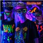 Shuttle Art Peinture Fluorescente, 12 Couleurs Kit Acrylique Luisant Dans Le Noir (2oz/60ml) avec Lampe UV, Glow in the Dark pou