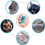 5 Pièces Silicone Exerciseur de Doigts, Entraîneur de Force de Préhension, l'anneau de l'avant Bras, Grip Anneaux Ronds, Anneau