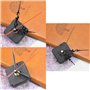 7 Ensembles Quartz Mouvements Mécanisme Pièces, Mécanisme d'horloge Murale Silencieuse avec Les Aiguilles Alimentées par Piles,