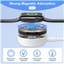 3 en 2 Cable pour Chargeur Apple Watch, 2M Chargeur Montre Apple Watch Chargeur iPhone et Apple Watch Charger Magnétique Chargeu