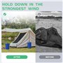 MRWiZMS Paquet de 4 Poids de Water Bag Gazebo,Bleu4 Pièces/Ensemble,Poids pour Les Jambes, Poids pour Jambes, tentes Pare-Soleil