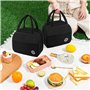 Sac Isotherme Repas，Petit Panier Repas Étanche Mini Sac à Lunch Isolé Pliable，Sac Lunch Box Étanches, Sac Glaciere Imperméable e