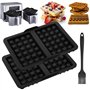 Bmliingchau Moule à gaufres belges en silicone compatible avec Ninja AF300EU