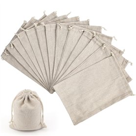 ZFOEFO Lot de 20 Sacs en Tissu en Coton 30 * 19.5CM Sac Cordon Coton Mousseline Réutilisable Sacs Tissu Cordon Sac de Toile de J ZFOEFO Lot de 20 Sacs en Tissu en Coton 30 * 19.5CM Sac Cordon Coton Mousseline Réutilisable Sacs Tissu Cordon Sac de Toile de J