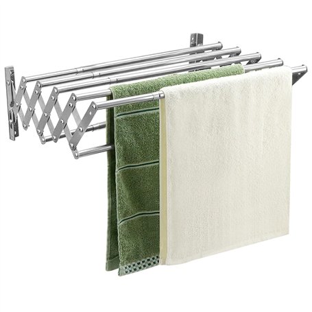 QWORK® Étendoir à Linge Mural Rabattable