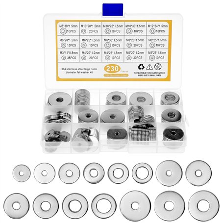 QWORK® 250 Pièces rondelles