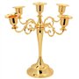 QWORK® Chandelier Bougeoirs à 5 Bras