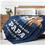 Niyewsor Cadeau Fete des Peres, Cadeau Anniversaire Papa, Plaid Couverture Polaire - Cadeau pour Papa, Cadeau Papa, Cadeau Fete