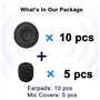 Coussinets d'oreille pour Casque Plantronics 50mm Oreillette de Remplacement Compatible avec Plantronics HW251N HW520 Blackwire