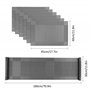 ISIYINER Chemin de Table et Sets de Table Antidérapants Lavables en PVC Résistant à la Chaleur Table Mat Lot de 4 avec Table Run