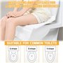 UHETLET 100pcs Housse de Siège de Toilette en Papier Soluble dans l'eau Protege Cuvette WC Protection Toilette Public Housse Siè
