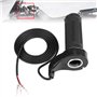 KIMISS Accélérateur de Moto Universel Scooter électrique Speed Throttle Grip avec 3 Fils 12, 24, 36, 48V Diamètre du Guidon Ap