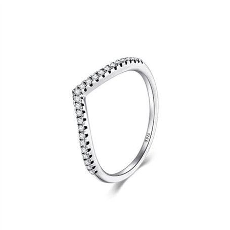 XFSRG Bague Femme Élégante avec Zirconium Bague Bijoux Bague Réglable pour Toutes Occasions Bague Argent pour Femme Elle