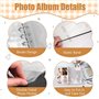 Classeur à Anneaux A5 Album Photo pour Cartes Photo Kpop, Classeurs A5 6 Anneaux 30 Feuilles 4 Pouces Anneaux de Reliure Kpop, P