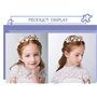 IYOU Princesse Fleur D'or Et Coquillage Casque Perle Chaîne De Cheveux Cristal De Mariée Accessoires De Cheveux De Mariage pour