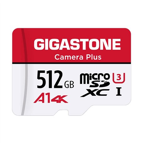 Gigastone Carte Mémoire 512 Go Caméra Plus Série