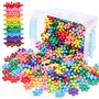 NiToy Lot de 300 blocs de construction en plastique multicolore pour enfants à partir de 3 ans - Pour l'apprentissage précoce et