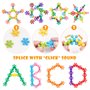 NiToy Lot de 300 blocs de construction en plastique multicolore pour enfants à partir de 3 ans - Pour l'apprentissage précoce et