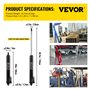 VEVOR Vérin Hydraulique Long pour Grue d'Atelier 3 T, Cylindre Hydraulique Support Moteur avec Pompe à Simple Piston et Base à C