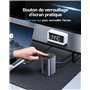 Baseus Docking Station, Nomos Air 12 in 1, Station d'accueil 2 Moniteurs avec 2 * 4K HDMI, USB-A/C 10Gbps, Ethernet 1 Gbps, 100W