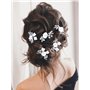 Edary mariée mariage épingles à cheveux fleur fleur pinces à cheveux perle mariée casque accessoires de cheveux pour femmes et f