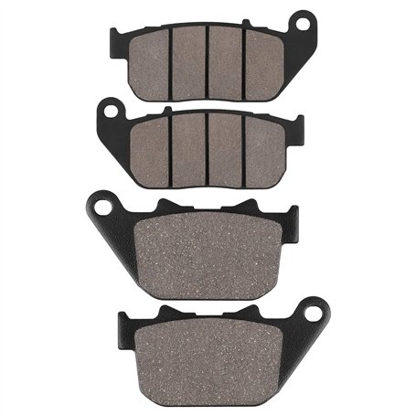 Yerbay Plaquettes de Frein Avant/Arrière kit pour Harley Davidson XL 883 Iron 2009-2014