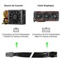 PCI Express 6 Broches vers 8 Broches Power Câble Adapt