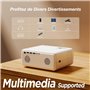 Videoprojecteur Bluetooth, 12000 Lumens Projecteur 1080P, iZEEKER Rétroprojecteur Portable Home Cinéma pour iOS Android PC PS5 H