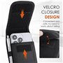 GlasFlength Étuis de Ceinture pour Téléphone, Pochette Smartphone avec Clip de Ceinture et Mousqueton Sacoche Ceinture Homme Com